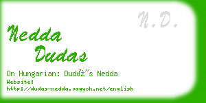 nedda dudas business card